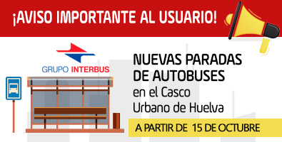 Nuevas paradas de autobuses en el casco urbano a partir del 15 oct